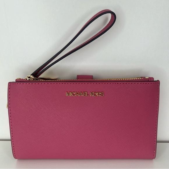 NWT Michael Kors Double Zip wristlet wallet - Picture 5 of 14